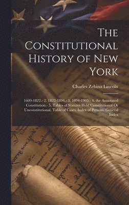 bokomslag The Constitutional History of New York