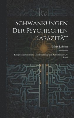 bokomslag Schwankungen Der Psychischen Kapazitt