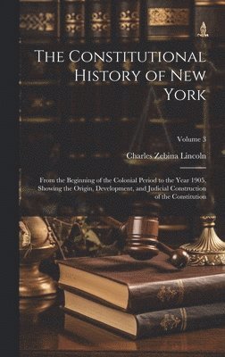 The Constitutional History of New York 1