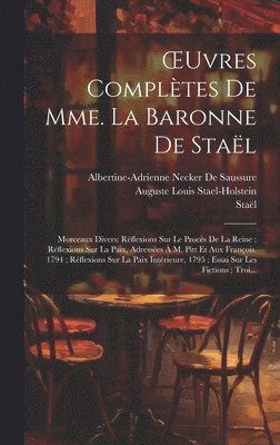 bokomslag OEuvres Compltes De Mme. La Baronne De Stal