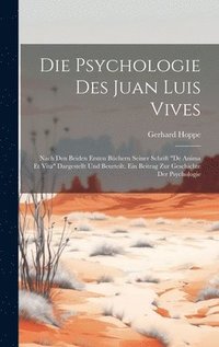bokomslag Die Psychologie Des Juan Luis Vives