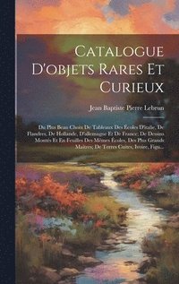 bokomslag Catalogue D'objets Rares Et Curieux