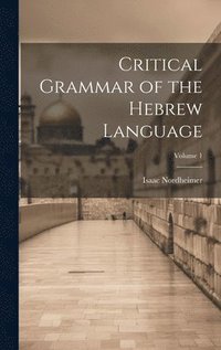 bokomslag Critical Grammar of the Hebrew Language; Volume 1