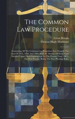 bokomslag The Common Law Procedure