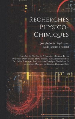 bokomslag Recherches Physico-chimiques