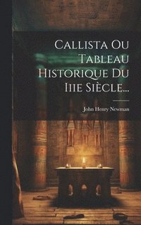 bokomslag Callista Ou Tableau Historique Du Iiie Sicle...