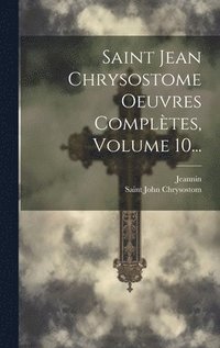 bokomslag Saint Jean Chrysostome Oeuvres Compltes, Volume 10...