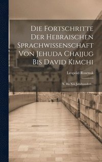 bokomslag Die Fortschritte Der Hebraischen Sprachwissenschaft Von Jehuda Chajjug Bis David Kimchi