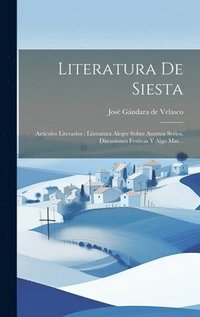 bokomslag Literatura De Siesta