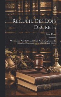bokomslag Recueil Des Lois Dcrets