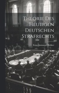 bokomslag Theorie Des Heutigen Deutschen Strafrechts