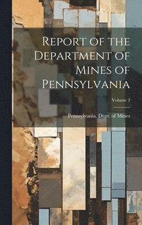 bokomslag Report of the Department of Mines of Pennsylvania; Volume 2