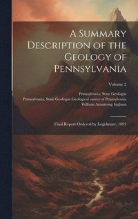 bokomslag A Summary Description of the Geology of Pennsylvania; Final Report Ordered by Legislature, 1891; Volume 2
