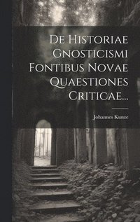bokomslag De Historiae Gnosticismi Fontibus Novae Quaestiones Criticae...