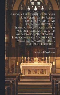 bokomslag Historia Rei Literariae Ordinis S. Benedicti In Iv Partes Distributa. Opus... Ad Perfectam Historiae Benedictinae Cognitionem Summe Necessarium... A R.p. Magnoaldo Ziegelbauer, ... Ichnographice