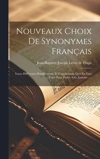 bokomslag Nouveaux Choix De Synonymes Franais