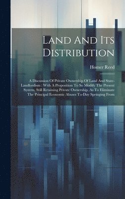 Land And Its Distribution 1