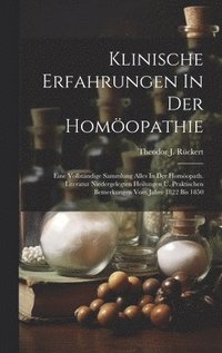 bokomslag Klinische Erfahrungen In Der Homopathie