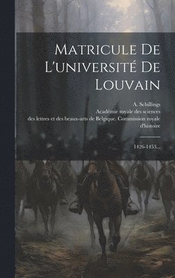 bokomslag Matricule De L'universit De Louvain