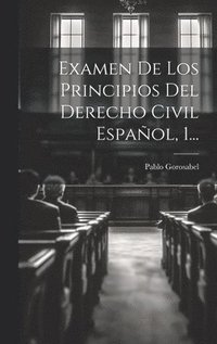 bokomslag Examen De Los Principios Del Derecho Civil Español, 1...
