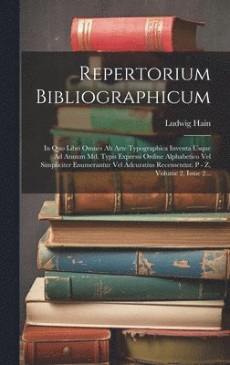 bokomslag Repertorium Bibliographicum