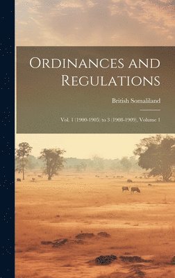 British Somaliland - Ordinances and Regulations, Inbunden