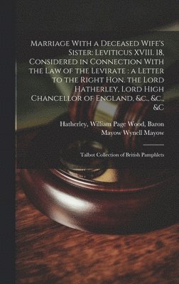 Marriage With a Deceased Wife's Sister