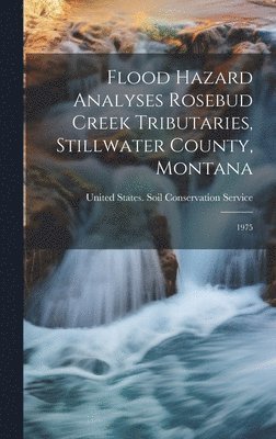 Flood Hazard Analyses Rosebud Creek Tributaries, Stillwater County, Montana 1