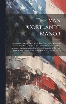 bokomslag Van Cortlandt Manor