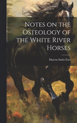 bokomslag Notes on the Osteology of the White River Horses