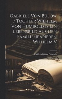bokomslag Gabriele von Blow / Tochter Wilhelm von Humboldts ein Lebensbild aus den Familienpapieren Wilhelm v