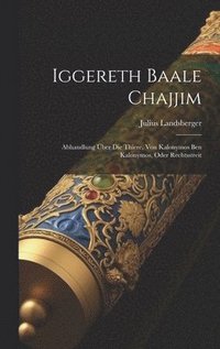 bokomslag Iggereth Baale Chajjim