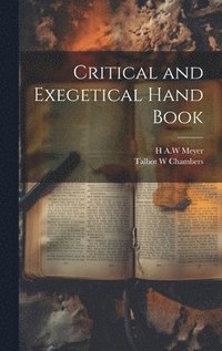 bokomslag Critical and Exegetical Hand Book