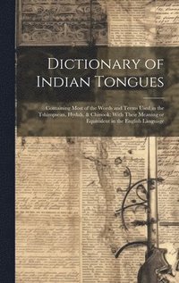 bokomslag Dictionary of Indian Tongues