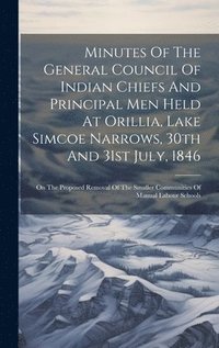 bokomslag Minutes Of The General Council Of Indian Chiefs And Principal Men Held At Orillia, Lake Simcoe Narrows, 30th And 31st July, 1846