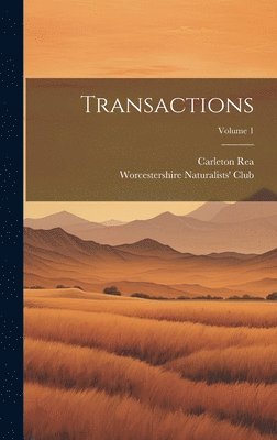 Transactions; Volume 1 1