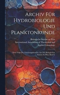 bokomslag Archiv fr Hydrobiologie und Planktonkunde