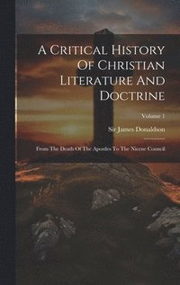 bokomslag Critical History Of Christian Literature And Doctrine