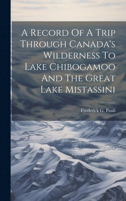 bokomslag A Record Of A Trip Through Canada's Wilderness To Lake Chibogamoo And The Great Lake Mistassini