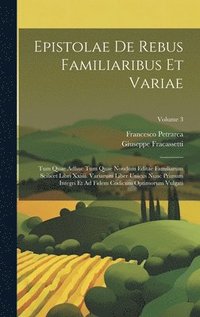 bokomslag Epistolae De Rebus Familiaribus Et Variae