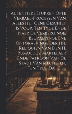 bokomslag Autentieke Stukken Ofte Verbael-processen Van Alles Het Gene Geschiet Is Voor, Ten Tyde Ende Naer De Verberginge, Begraevinge Ene Ontgraevinge Der Hh. Reliquien Van Den H. Rumoldus, Martelaer Ende ...