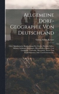 bokomslag Allgemeine Dorf-geographie Von Deutschland