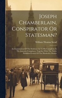 bokomslag Joseph Chamberlain, Conspirator Or Statesman?