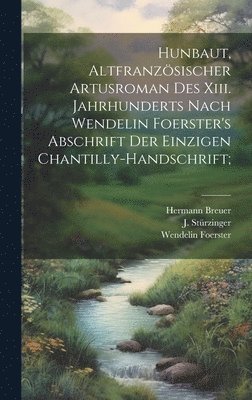 bokomslag Hunbaut, Altfranzsischer Artusroman Des Xiii. Jahrhunderts Nach Wendelin Foerster's Abschrift Der Einzigen Chantilly-handschrift;