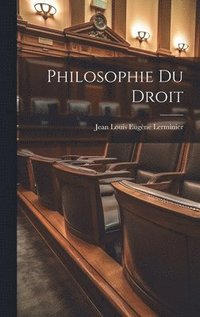 bokomslag Philosophie Du Droit