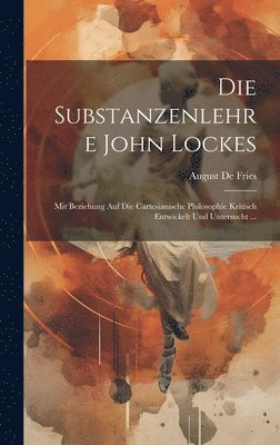 bokomslag Die Substanzenlehre John Lockes