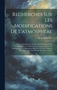 bokomslag Recherches Sur Les Modifications De L'atmosphre