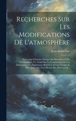 Recherches Sur Les Modifications De L'atmosphère