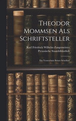 bokomslag Theodor Mommsen als Schriftsteller