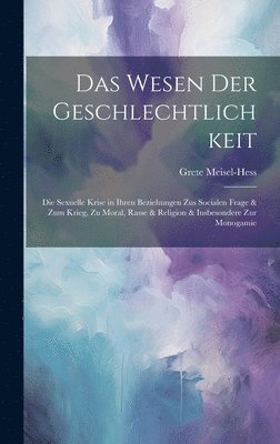 bokomslag Das Wesen Der Geschlechtlichkeit